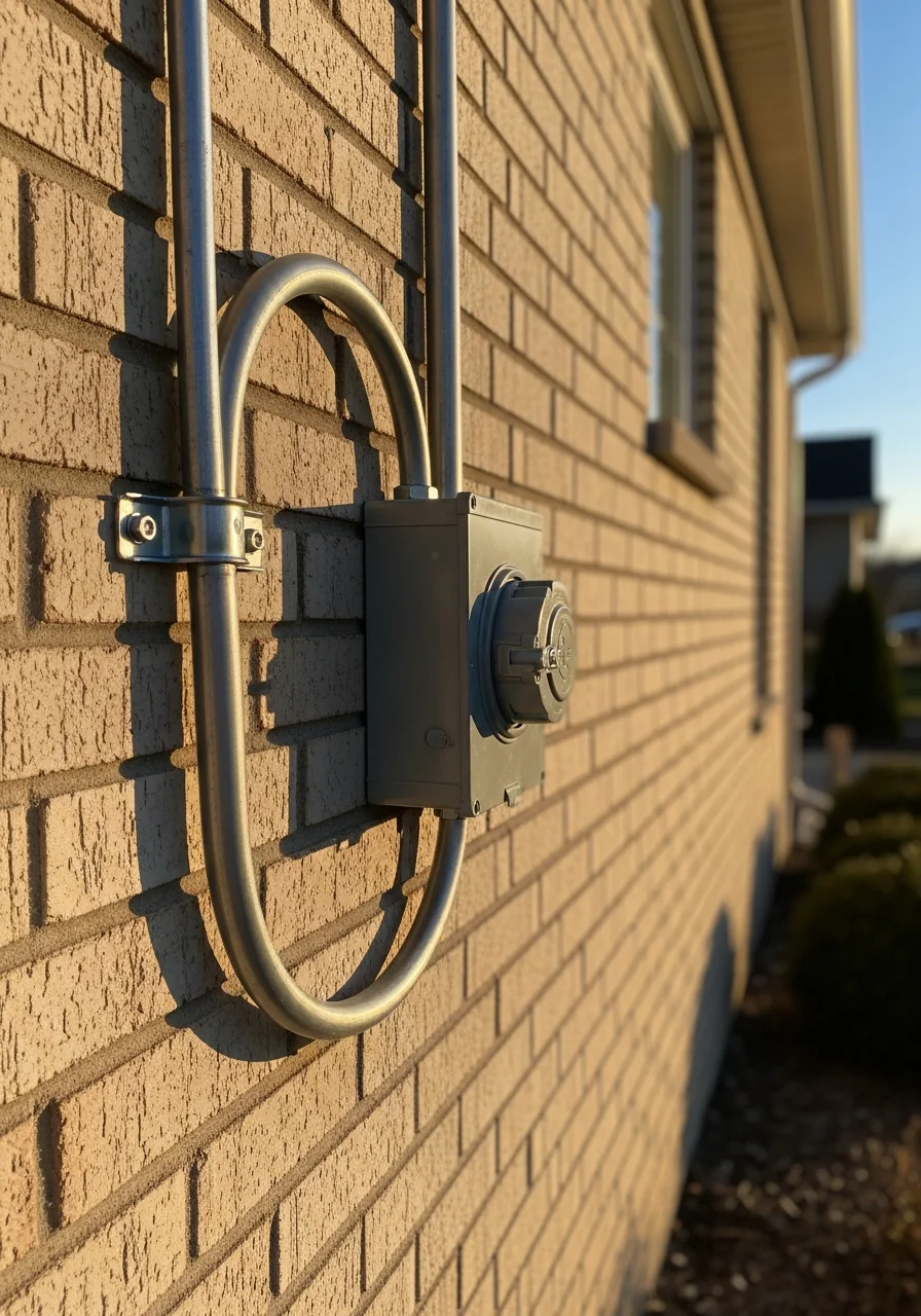 Close-up of quality craftsmanship on a Barrington residence exterior detail.